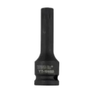 Yato 16 mm, 1/2 Inch Square Drive Impact Spline Bit Sockets, YT-10651
