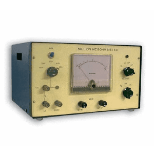 Metravi 100 - 500V Test Voltage / 10 Million MegOhms Measuring Range Analogue Million MegOhms Meter, MMM-1