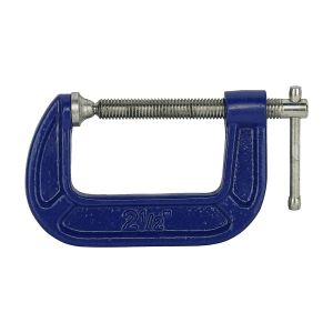 Irwin 64 mm / 2-1/2 Inch General Purpose Steel C-Clamp (Blue & Silver), 1901232