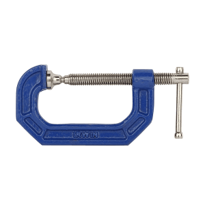 Irwin 50 mm / 2 Inch Steel C-Clamp 100 Series (Blue & Silver), 225102ZR