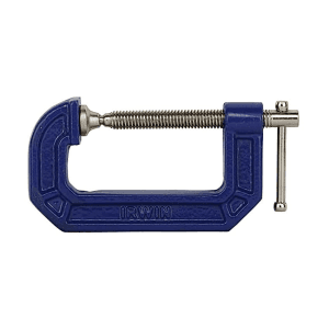 Irwin 2-1/2" X 1-3/8" General Purpose Steel C-Clamp (Blue & Silver), 2025102