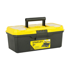 Stanley 13 Inch Organised Maestro Plastic Tool Box With Clear Top Lid, 1-71-948