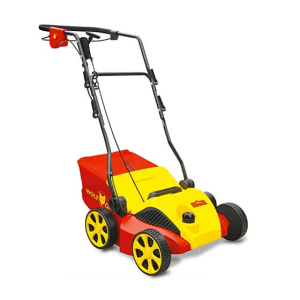 Wolf Garten 34 cm  / 1600W Electric Lawn Scarifier ( 3 in 1 Scarifier, Moss Rake & Grass Catcher), VA 346 E