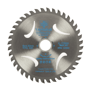 Taparia 5 inch / 125 mm TCT Wood Cutting Blades (40 Teeth), TCTXL 540