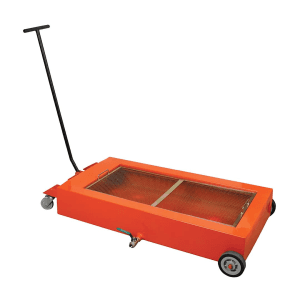 Groz 68 Ltr Low Profile Gravity Feed Truck Oil Drain With Anti Splash Screen, TD/68G