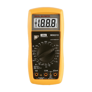 V&A Instrument 1999 Count Mini Size Digital Manual Multimeter, MS8221D