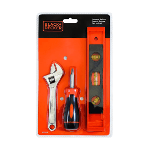 Black+Decker 3 Pcs Tool Kit , BD75919
