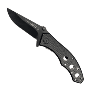 Yato 190 mm Folding Knife with Black Blade, YT-76051