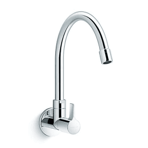 Kohler Taut Wall Mount Cold Only Kitchen Faucet In Polished Chrome Finish, K-74054IN-4-CP