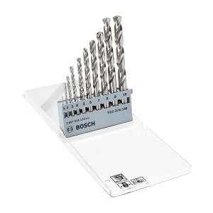 Bosch 10 Pcs HSS-G Metal Drill Bit Set, 2 607 019 115