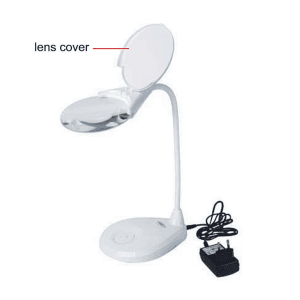 Insize Table Magnifier with Illumination, 7517-3D