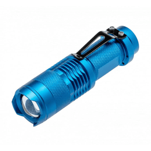 Hogert 5W Aluminum Pocket Flashlight (Without Battery), HT1E424