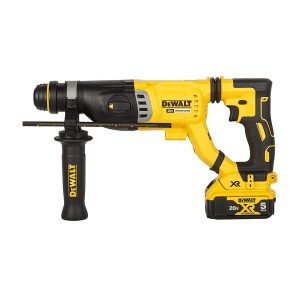 Dewalt 18V XR Li-ion D-Handle SDS Plus Cordless Rotary Hammer with Brushless Motor w 2x5.0Ah Batteries Included-Perform & Protect Shield, DCH263P2-KR