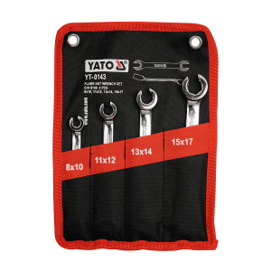 Yato 4 Pcs Flare Nut Wrench Set, YT-0143