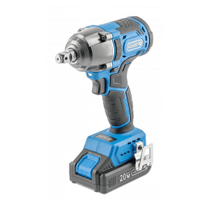 Hogert 20V / 2.0 Ah Cordless Impact Wrench With Battery & Charger, HT2E200