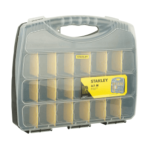 Stanley Polycarbonate Medium Organizer With 21 Separator Slots & Transparent Lid, STST73823-8