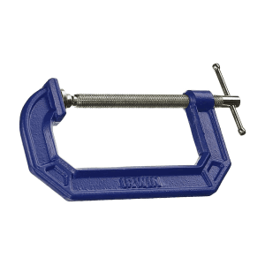 Irwin 127 mm / 5 Inch Steel C-Clamp 100 Series (Blue & Silver), 225105