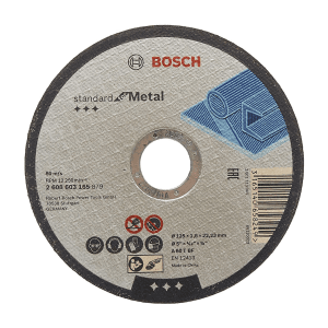 Bosch 125 x 1.6 x 22.23 mm Cutting Discs Range Standard For Metal, 2 608 603 165
