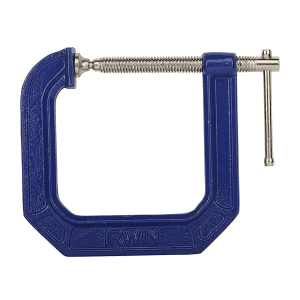 Irwin 3" X 4 -1/2" Deep Throat C-Clamp 100 Series (Blue & Silver), 225134