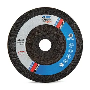 Norton Xpert Maxlife 180 x 7 x 22.23 mm Depressed Centre Wheel (Pack Of 30 Pcs), DXL85