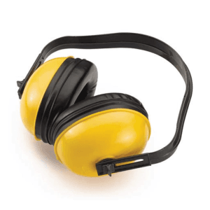 Udyogi Head Mounted Yellow & Black Band Ear Muff, ET20