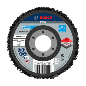 Bosch 100 mm / 4 inch  Pro N377 Multi Material Cleaning Disc (Pack of 5 Pcs), 2 608 619 286