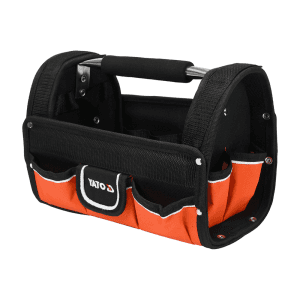 Yato 305 x 190 x 220 mm / 12 Inch Open Tote Tool Bag With Nylon Handle, YT-74371