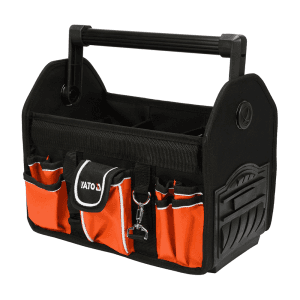 Yato 340 x 210 x 340 mm / 13 Inch Open Tote Tool Bag With Aluminium Handle, YT-74372