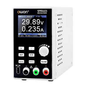 Owon 0 - 60V / 0 - 10A Programmable DC Power Supply (SMPS), SPE 6103