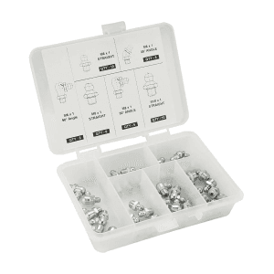 Groz 44 Pcs Metric Grease Fitting Set, STGFT-M44