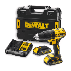 Dewalt 18V / 13mm Brushless Li-ion Cordless Hammer Drill Machine Driver with 2x1.5 Ah Batteries Included, DCD778S2T-QW