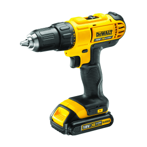 Dewalt 18V / 13mm XR Li-ion Cordless Compact Drill Machine Driver with 2x1.5 Ah Batteries Included, DCD771S2-IN