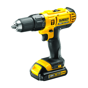 Dewalt 18V / 13 mm XR Lithium-Ion Cordless Hammer Drill/Driver with 2x1.5 Ah Batteries Included, DCD776S2-IN