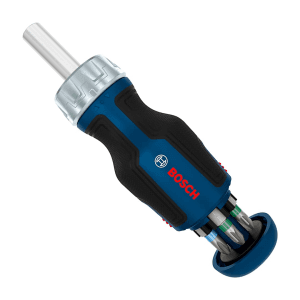 Bosch 6 Pcs Stubby Bit Ratchet Screwdriver Set with Magazine, 1 600 A03 9PW
