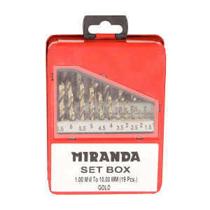 Miranda 1.00 - 10 mm Jobber Drill Set (19 Pcs)