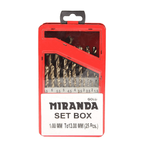Miranda 1.00 - 13 mm Jobber Drill Set (25 Pcs)