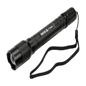 Yato 3W Xpe2 Cree Flashlight (Black), YT-08565