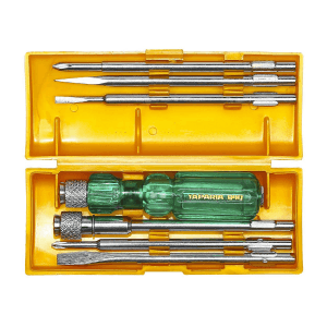 Taparia 6 Pcs Screw Drivers Set with Neon Bulbs, 840