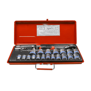 Taparia 24 Pcs 1/2 Inch Sq. Drive Hexagonal Socket Set (6PT), S-15HXL