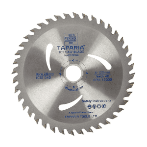 Taparia 5 inch / 125 mm TCT Wood Cutting Blades (40 Teeth), TCTS 540