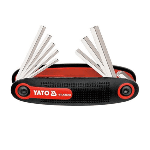 Yato 1.5 - 8 mm Folding Hex Key Set (8 Pcs), YT-58830