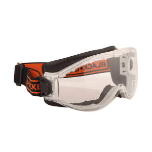 Black+Decker Chemical Splash Safety Goggle With Adjustable Elastic Head Band, BXPE0532IN
