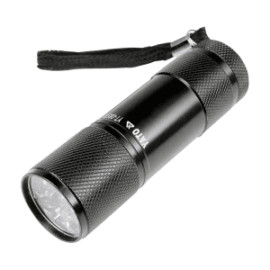Yato 9 LED Aluminium Flashlight With Batteries, YT-08570