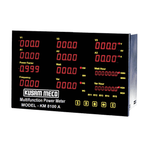 Kusam-Meco 7 Digits 9999999 Count Microprocessor Multifunction TRMS Power Meter, KM 8100-A