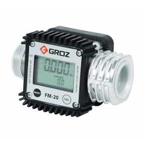 Groz 5 - 120 LPM Heavy Duty Digital Fuel Meter, FM/20/0-1/BSP