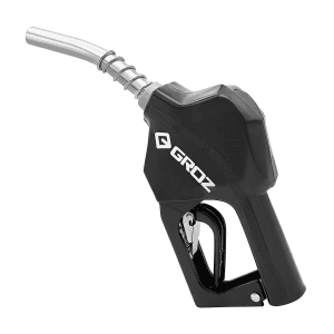 Groz 3/4 Inch / 60 LPM Automatic Fuel Control Nozzle (Curved With spring), FCNA/3-4A/N