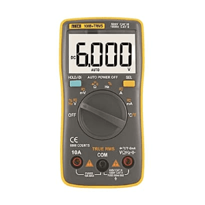 Meco 3-5/6 Digit / 6000 Count TRMS Autoranging Pocket Size Digital Multimeter, 108B+TRMS