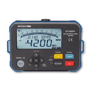 Metravi 0.125M - 4000M Ohms Digital Solar Insulation Tester, PRO DIT-960PV