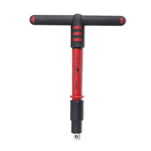 Toptul 1/4 Inch Sq. Drive VDE Insulated Quick Release T-Handle, CTVJ0813V4