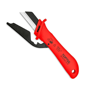 Toptul 180 mm VDE Insulated Cable Knife with Replaceable Blade, SFAC5018V4